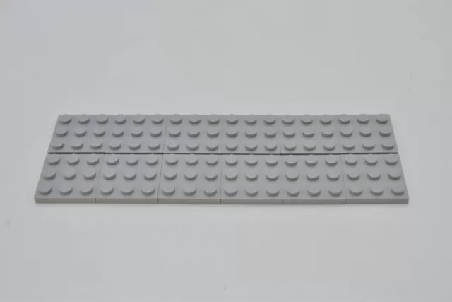 LEGO 12 x piastra base grigio chiaro bluastro grigio chiaro piastra di base 3x3 11212