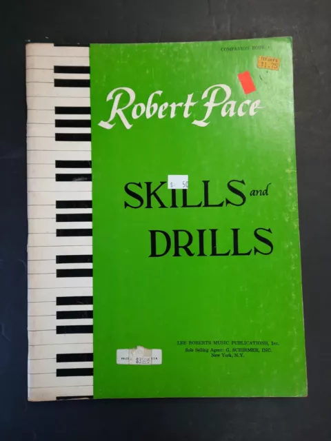 "Skills and Drills Companion" Book 4 for Piano Robert Pace, Lee Roberts Co.1961