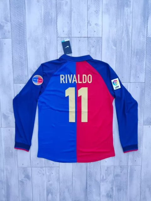 MAGLIA BARCELLONA 1999 Rivaldo 11 Centenario Jersey Retro Vintage 100 Anni EUR 55 00 PicClick IT