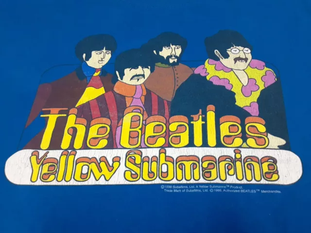 VTG 90s 1999 The Beatles Yellow Submarine Jack Stokes anime art T Shirt X-Large