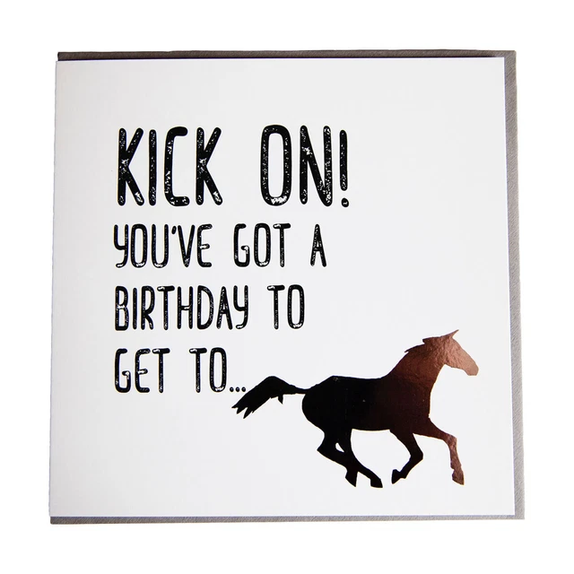 Gubblecote - Carte d'anniversaire KICK ON (BZ3693)