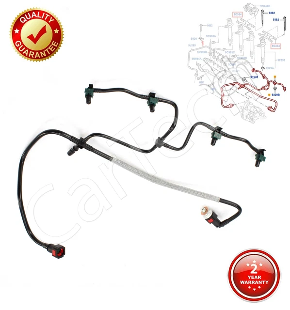 FOR FORD TRANSIT Mk7 2.4 Tdci Diesel Leak Off Fuel Injector Pipe