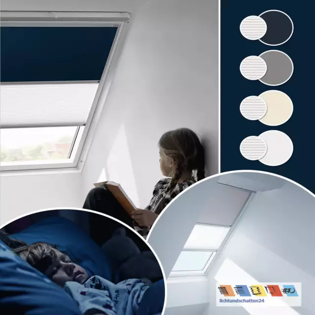 Orig VELUX Verdunkelung Plus: Set Verdunkelungsrollo+Plissee GGL GPL GTL GHL GXL