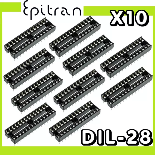 Zoccoli DIP 28 pin DIP28 per IC circuiti integrati PCB chip passo pitch 2.54mm