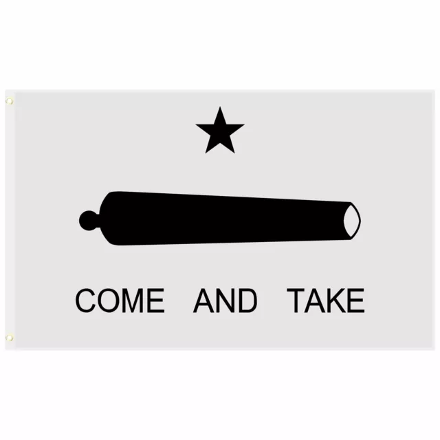 3x5 Texas Gonzales Gonzalez Come and Take It Cannon Flag 3'x5' Banner grommets