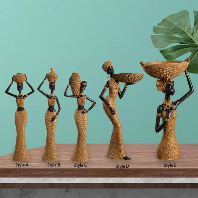Figurine de femmes africaines, Sculpture de table, artisanat fait à la main