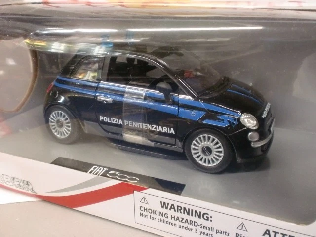 FIAT NUOVA 500 2007 POLIZIA PENITENZIARIA 1:24