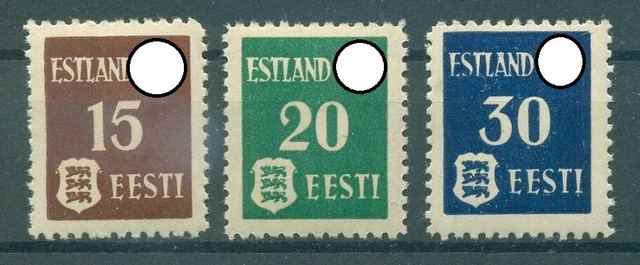 BES II. WK ESTLAND 1941 Nr 1-3x postfrisch (227935)