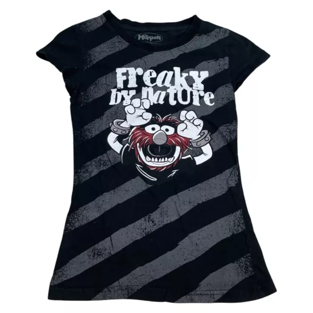 Animal Muppets Y2K 2005 Freaky By Nature Fitted T Shirt Girl Size S Emo Scene