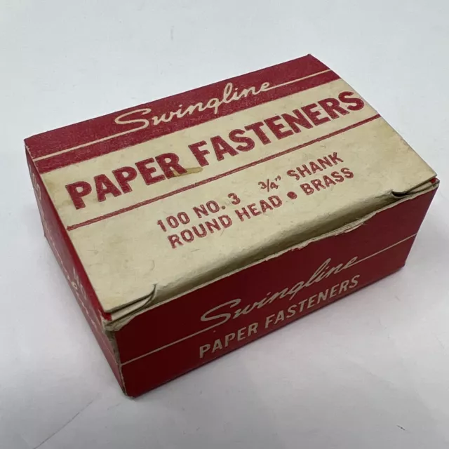 VINTAGE SWINGLINE PAPER Fasteners 3/4