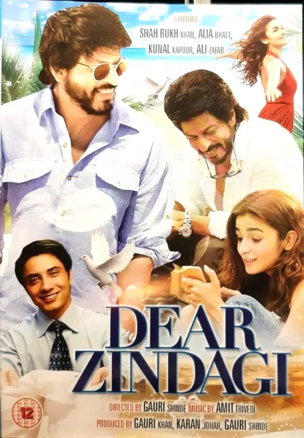 DEAR ZINDAGI DVD Shah Rukh Khan Srk Alia Bhatt Brand New Dvd