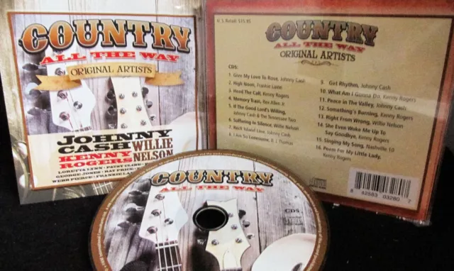 COUNTRY MUSIC 5 ,ORIGINAL ARTIST NEW CD,Johnny Cash, Kenny Rogers, Willie Nelson