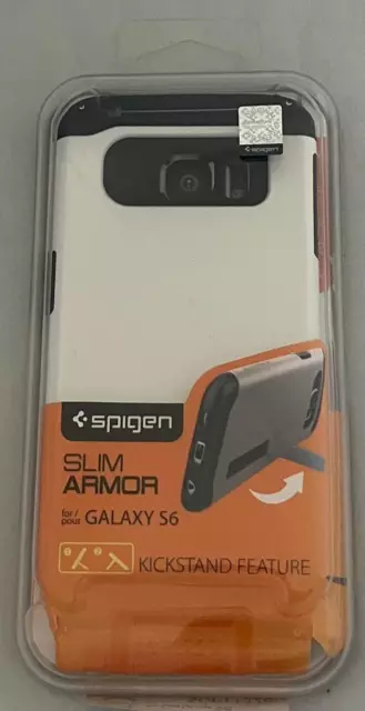 Spigen Slim Armor Case for Samsung Galaxy S6 - Shimmery White