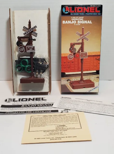 Lionel 6-12709 Operating Banjo Signal O and O27 Accessory ~ T5643
