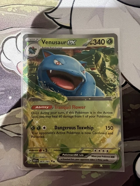 POKÉMON TCG VENUSAUR ex Scarlet & Violet - 151 003/165 Holo Double