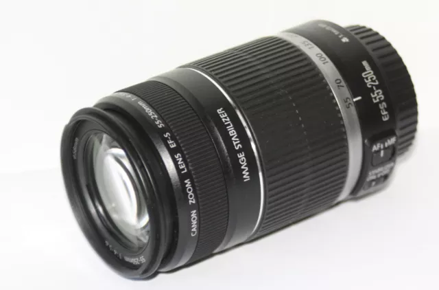 Objectif Canon 55-250 stabilisé IS version 2  18-55 70-300 75-300 18-135 IS  STM