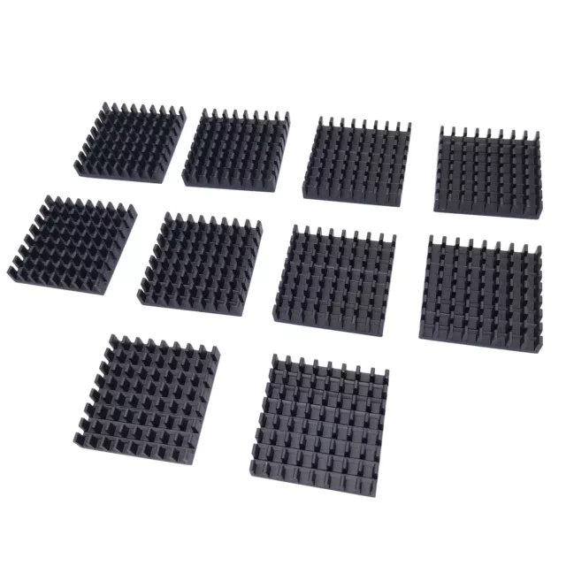 US Stock 10pcs 28 x 28 x 6mm Heat Sink Cooling Aluminum Heatsink CPU IC LED