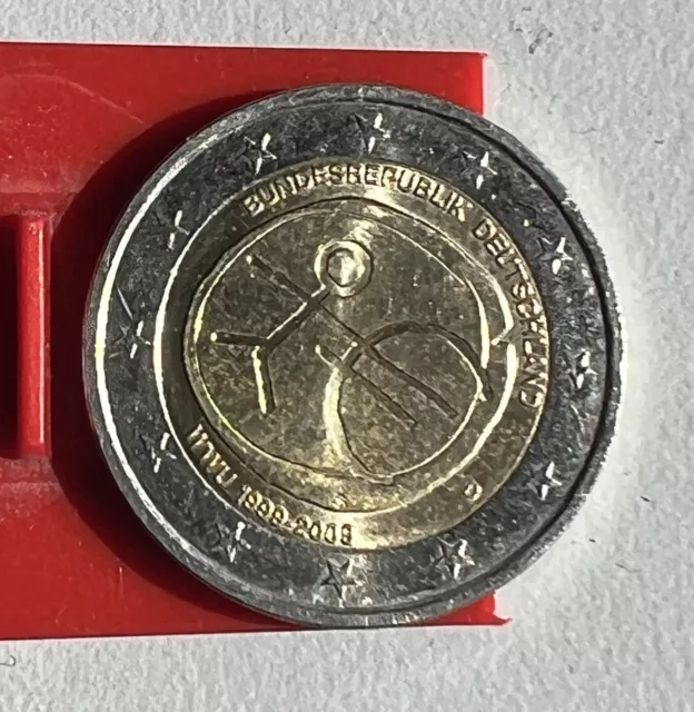 2 Euro Bundesrepublik Deutschland Wwu 1999 Bis 2009 Wert 2 EURO MÜNZE Strichmännchen WWU 1999-2009 (D) Bundesrepublik