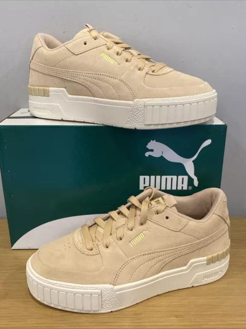 PUMA CALI SPORT TONAL WOMEN S NATURAL VACHETTA TRAINERS Size UK 5.5 New 39.99 PicClick UK