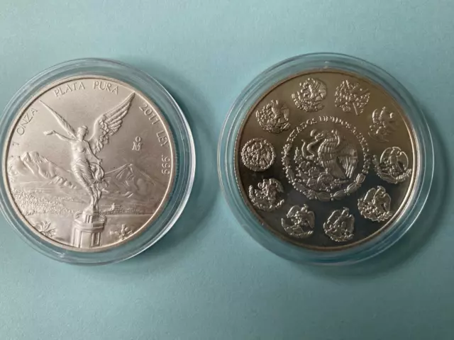 Mexico Siegesgöttin 1 Oz. Plata Pura 1 Unze Silber hier 2000