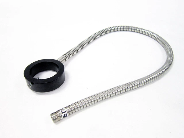 Microscope 3 Inch Diameter Flexible Fiber Optic Ring Light 33" Long Illuminator