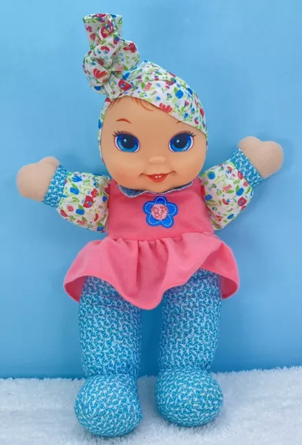Babys First 1st Giggles Doll By Goldberger Soft Body, Cute Giggle, working, 33cm