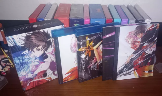 Guilty Crown Part 1 & 2  BluRay DVD BoxSet Limited Edition Anime Complete Series