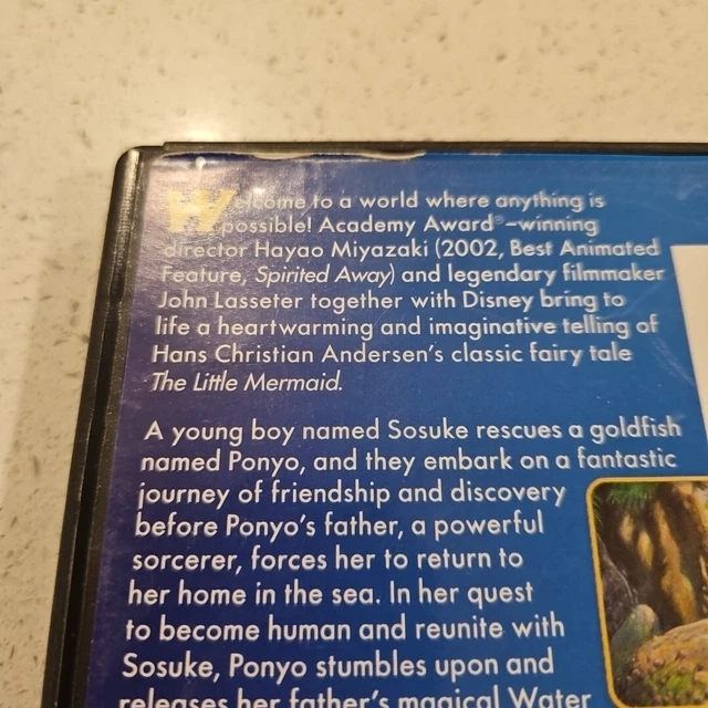 PONYO DVD DISNEY Presents Studio Ghibli Matt Damon Liam Neeson Betty