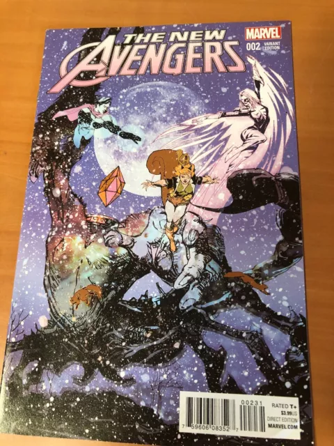 NEW AVENGERS #2 BILL SIENKIEWICZ VARIANT COVER! MARVEL COMICS! Vf+