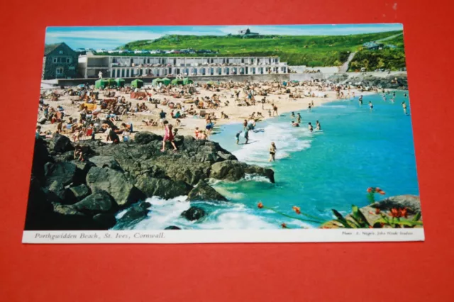 Vintage postcard 1960-70's , St. Ives , Porthgwidden Beach , Cornwall