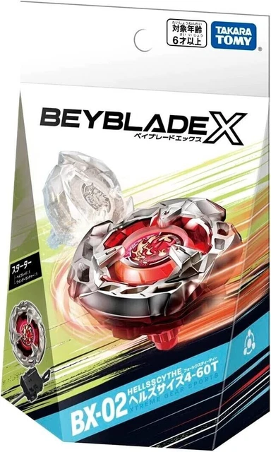Takara Tomy Beyblade X BX-02 Starter Hells Scythe 4-60T Authentique, en France
