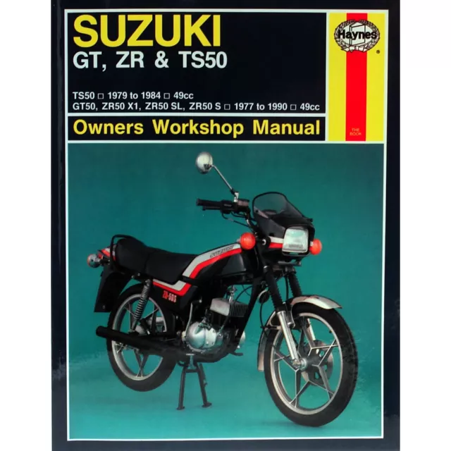 Suzuki GT50 ZR50 TS50 Haynes Manual 1977-90 49cc Workshop Manual