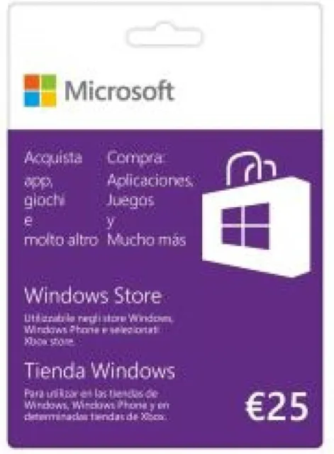 Windows Gift Card da 25 Euro