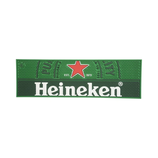 Heineken Bier Barmatte Abtropf Unterlage Runner Niederlande Brouwerij Gläser