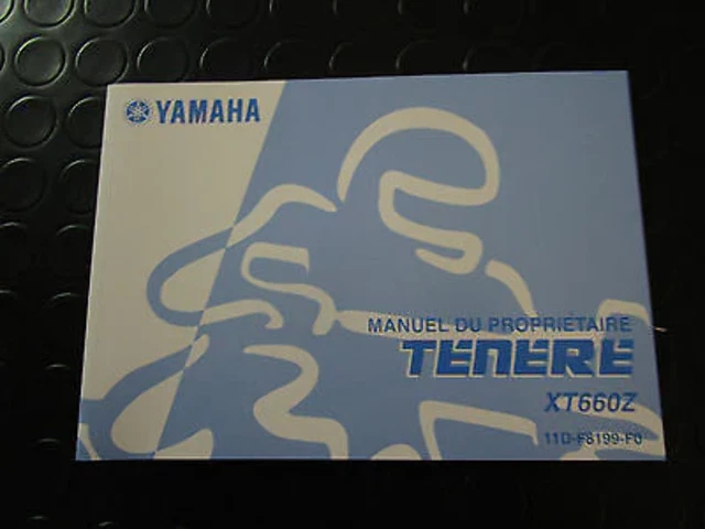 Manuale D'uso E Manutenzioneoriginale Yamaha In Lingua Francese Per Xt 660 Z