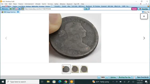 1803 large Cent raw ungraded