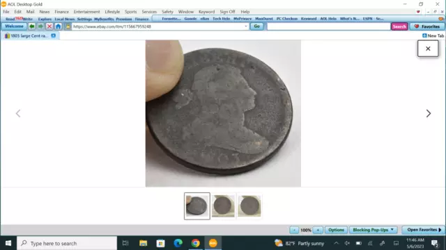 1803 large Cent raw ungraded