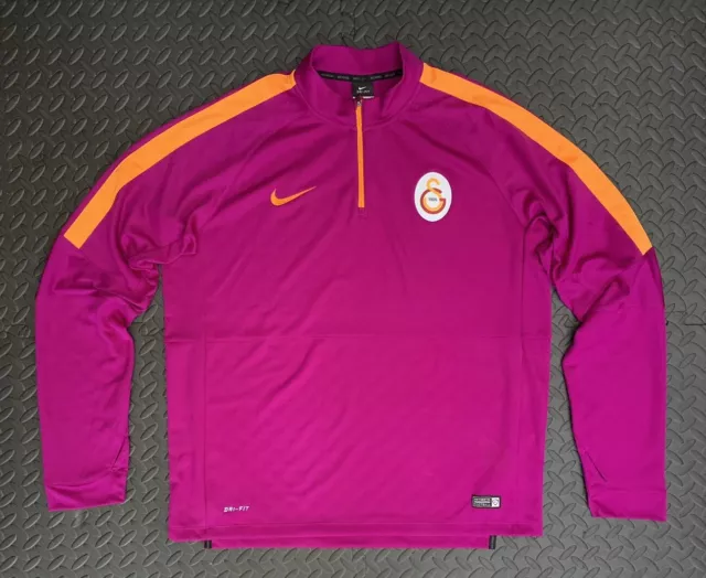 nike galatasaray Dri-fit 1/4 Zip Size XL Purple Football