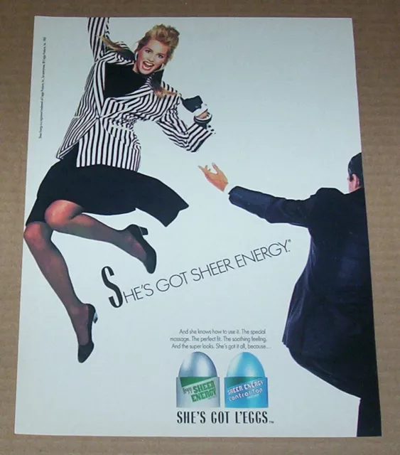 1983 PRINT AD - L'eggs pantyhose SEXY GIRL legs hosiery Vintage Advertising  $6.99 - PicClick