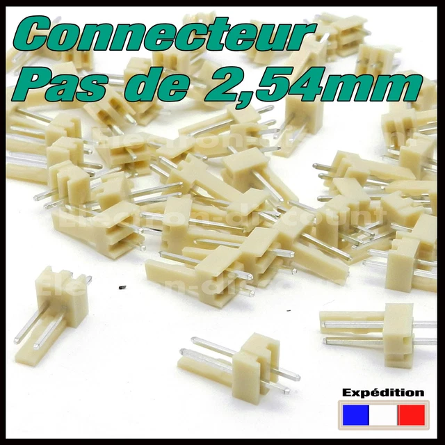 Echelle 0 Micro Connecteur MC1-3# - Pas De 1 Mm, 3 Plots Mâle Et Femelle (sans Marque, Générique) Patte De Collet - Foto 3