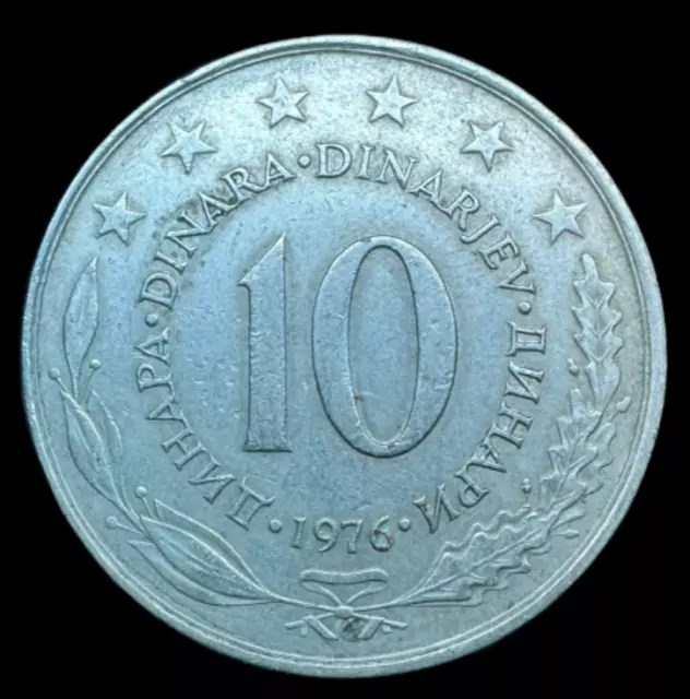 10 Dinara 1976 Jugoslavija Yugoslavia Commemorative Coin Circulated