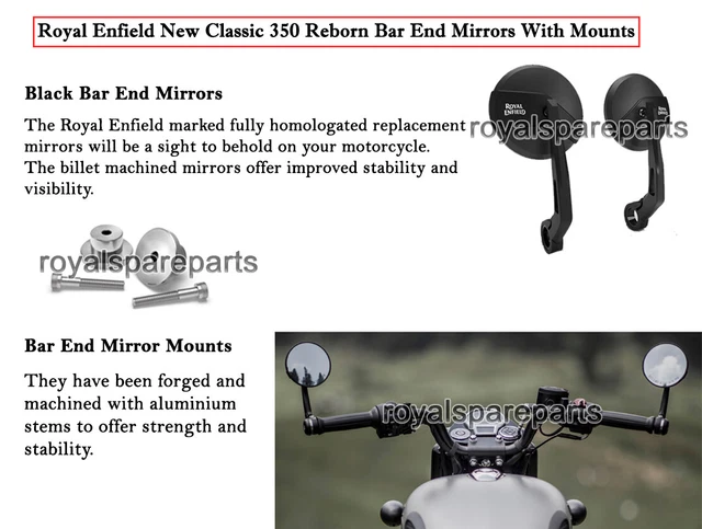 royal enfield classic 500 bar end mirrors
