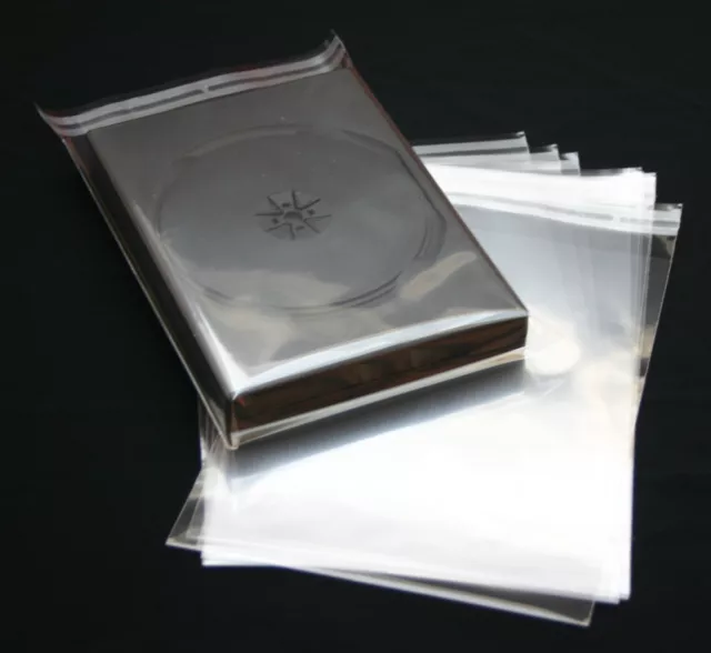 1000 St. DVD Schutzhüllen mit Verschluss für Hüllen bis 27 mm dicke