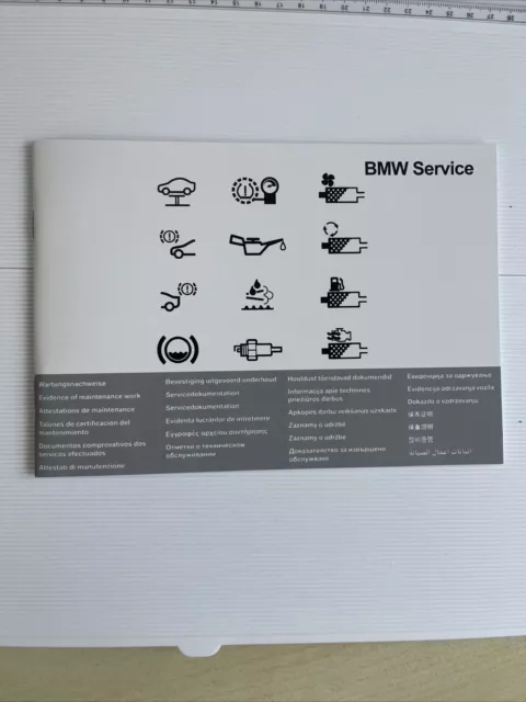 BMW 1 Series SERVICE BOOK Blank FOR ALL PETROL  And DIESEL Models