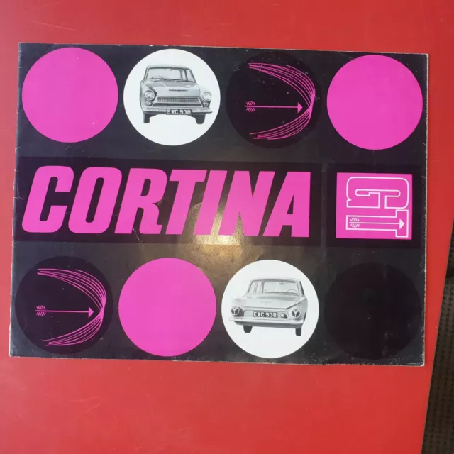 Ford Cortina GT 1500 Mk1 1963 UK Market Foldout Sales Brochure