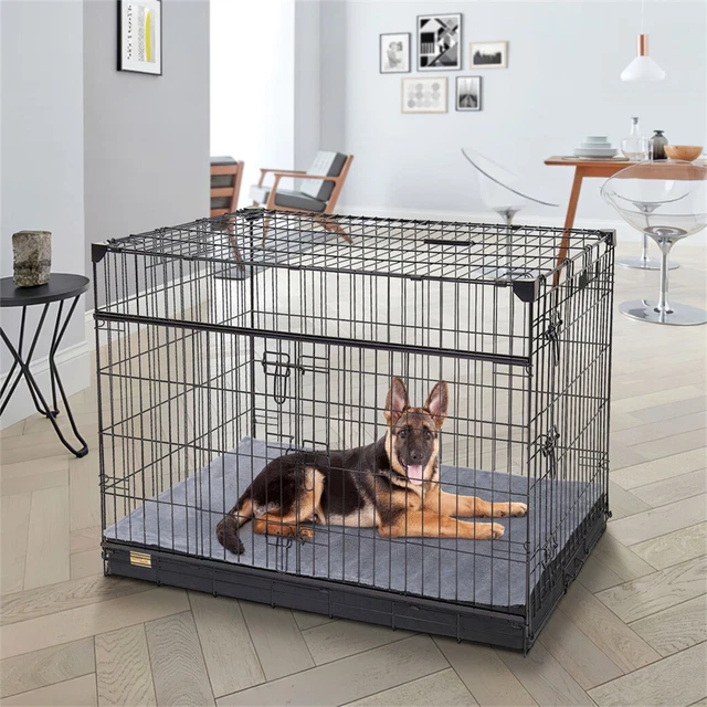 Luxury Orthopedic Memory Foam Velvet Dog Bed Waterproof Pet Sofa Crate Mattress