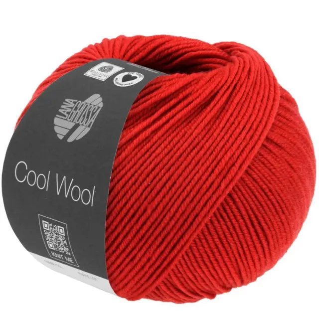 Wolle Kreativ! Lana Grossa - Cool Wool Melange - Fb. 1405 rot meliert 50 g