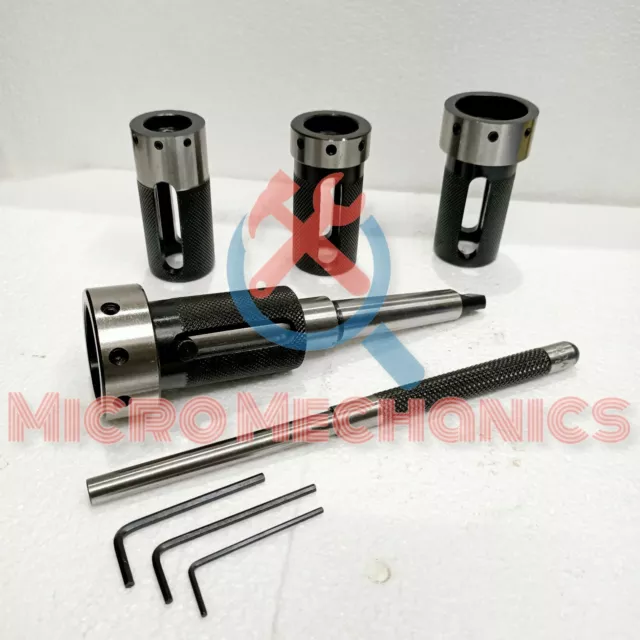 Lathe Tailstock Die Holder Set Of 4 Floating Type MT2 SHANK Hold Metric Die USA@