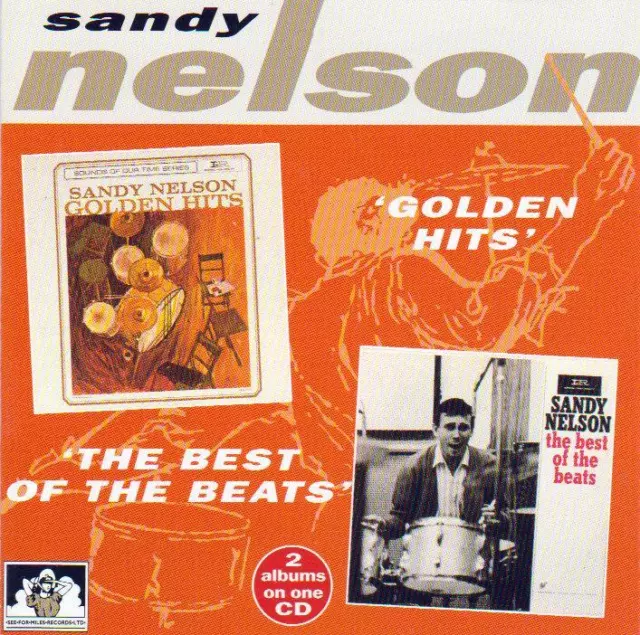 SANDY NELSON - GOLDEN HITS - THE BEST OF THE BEATS - 2 Albums on one CD (NEW CD)