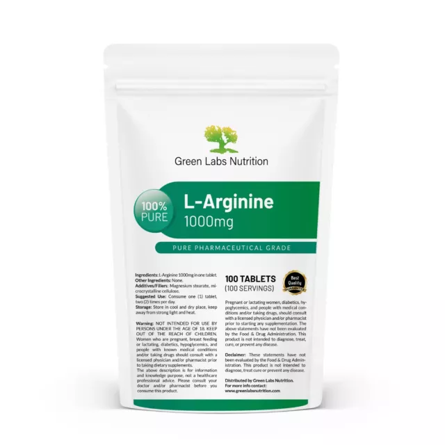 L-Arginina Arginina 1000mg Compresse Pura Qualità Farmaceutica Erezione